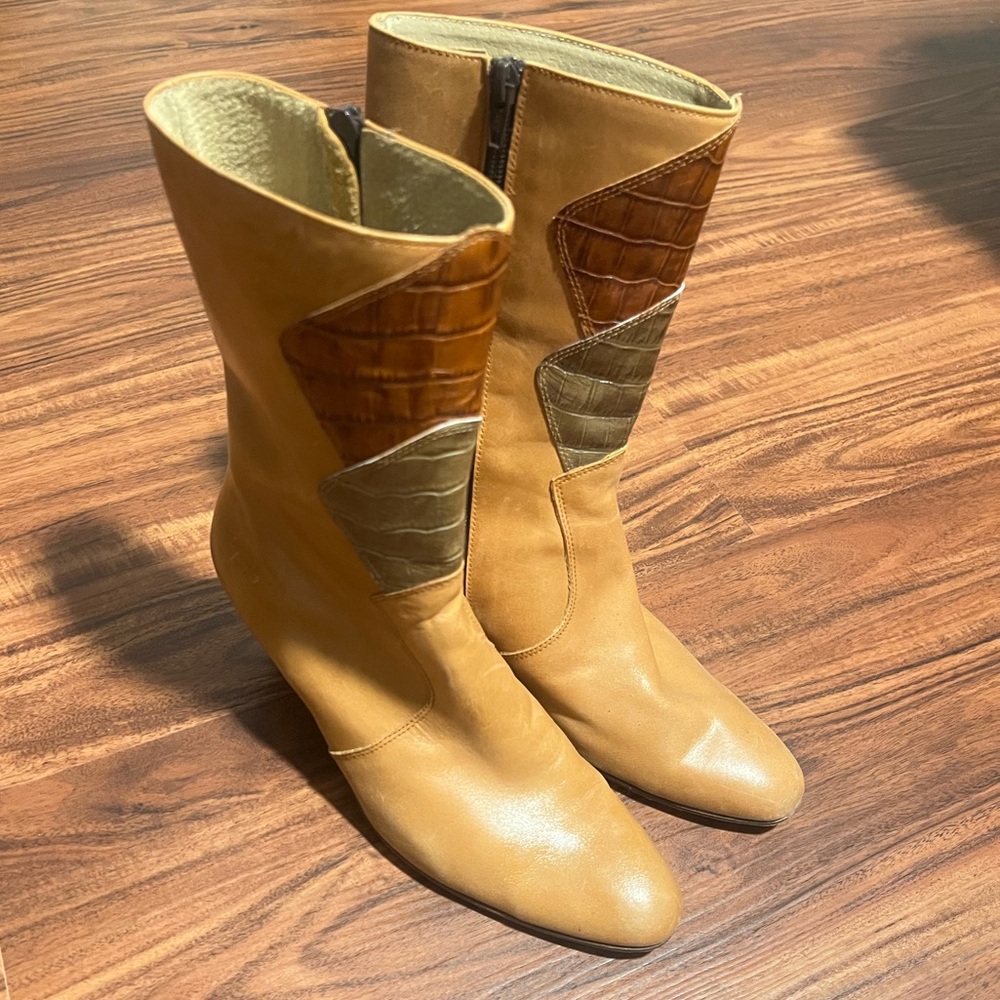 Camel Ankle Boots